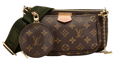 Multi Pochette Accessoires, &pound;1,600, Handbags, Brown, Canvas, Front view